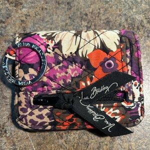Vera Bradley Quilted Key Ring/Card Holder